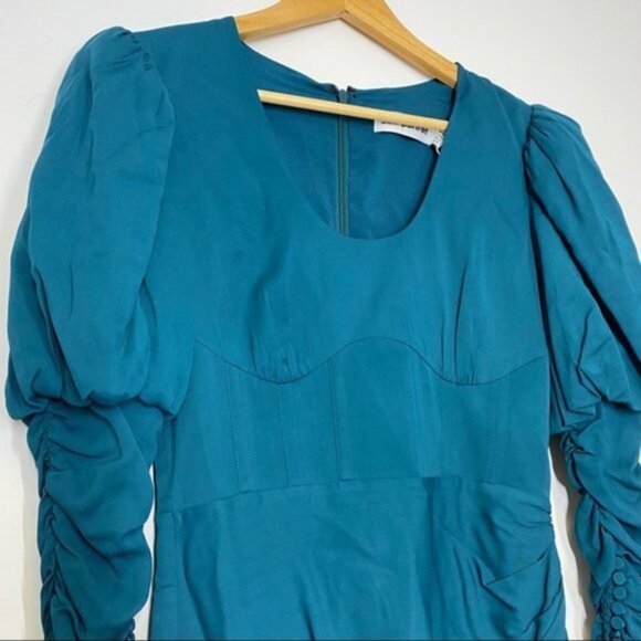 NWT Self-Portrait Puff Sleeve Mini Dress Women Size 4 - Picture 6 of 11